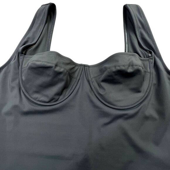 SKIMS Shaping Swim Underwire One Piece Gunmetal Womens 4X - Picture 5 of 12
